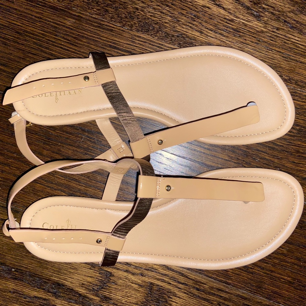 Cole Haan Tan Thong Sandals